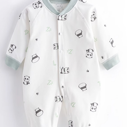 Baby cotton jumpsuit-Panda