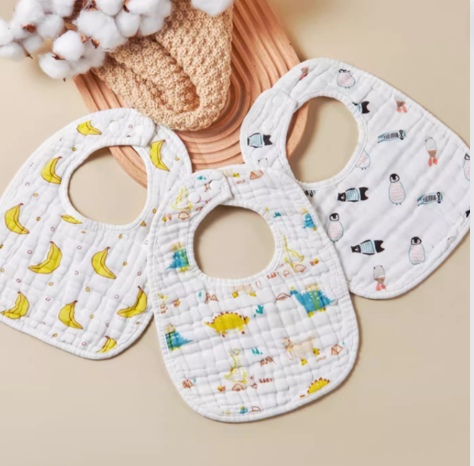 3 pieces of baby saliva towel waterproof bibs